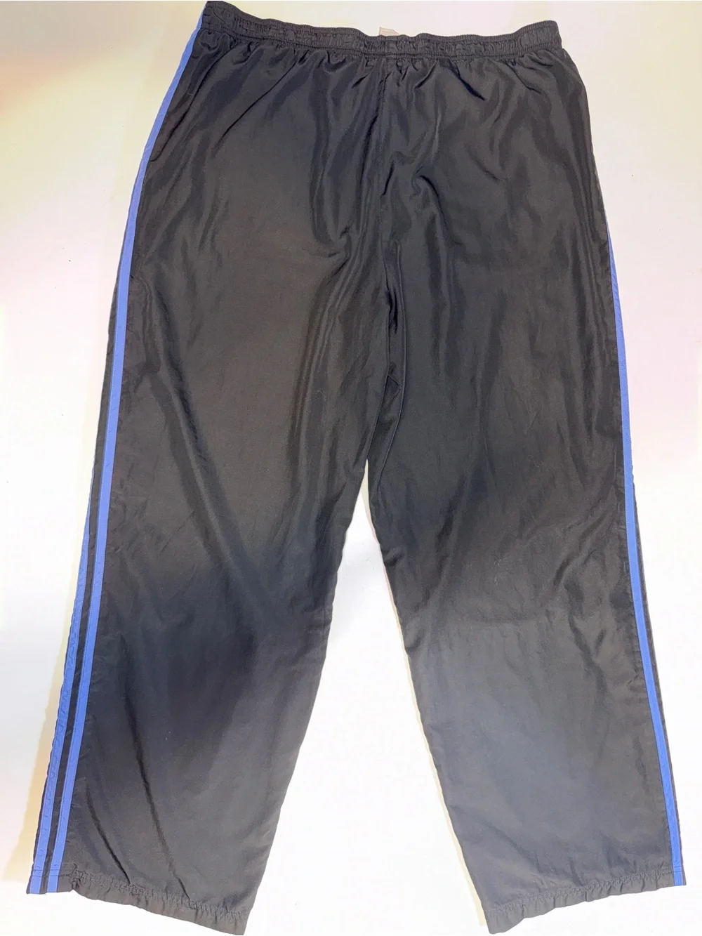 adidas Black Track pants with Blue Side Stripes